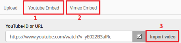 VIMP YouTube and Vimeo import